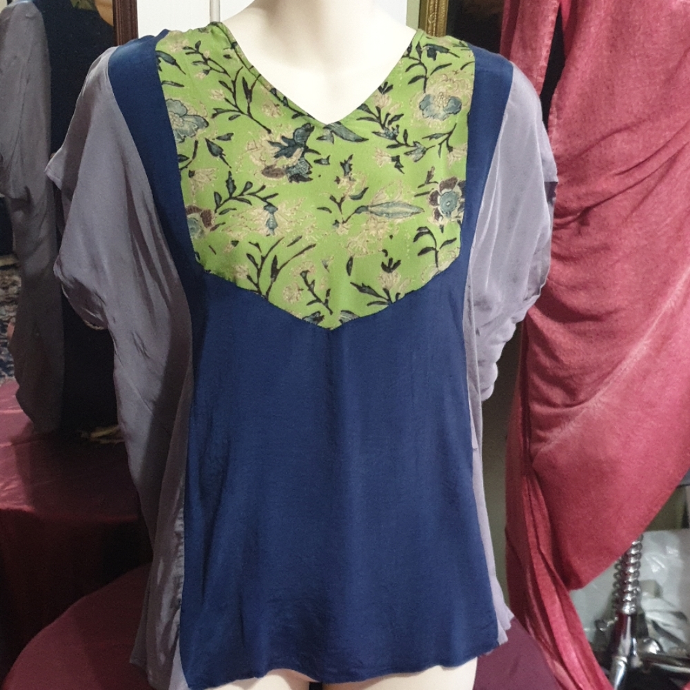 Benares  color block top